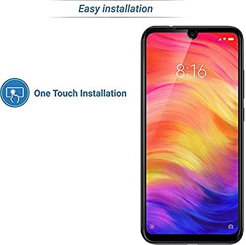 Image of Tempered Glass Screen Protector Compatible for Redmi Note 7, Note 7 pro with Edge to Edge Coverage and Easy Installation Kit, Pack of 1, Black