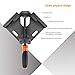 Corner Clamp, TACKLIFE Right Angle Clamp, Aluminum Alloy Body, Swing Jaw, Carbon steel threaded rod for the connect of wood, metal and glass, suitable for DIY Woodworking - HAC3A