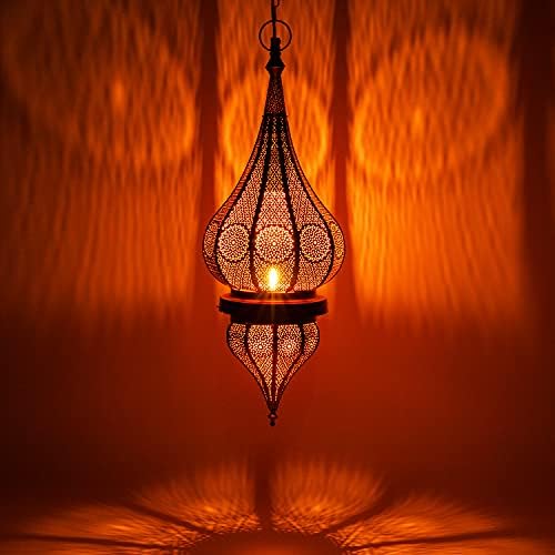 Générique Lustre marocain Grand Oriental plafonnier Laiton Lampe Suspendue Suspension Fès