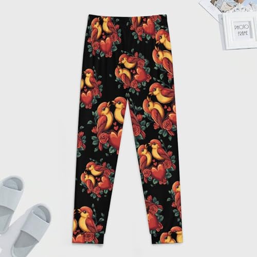 Valentine's Day Love Birds Men's Pajamas Pants Lightweight Sleep Lounge Pant Pjs Bottoms Casual Sleepwear4