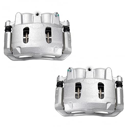 Image of TRQ Front Brake Caliper Set Compatible with 1995-2001 Ford Explorer 1995-2002 Ranger 1995-2008 Mazda B2300 1998-2001 B2500 1995-2007 B3000 B4000 1997-2001 Mercury Mountaineer