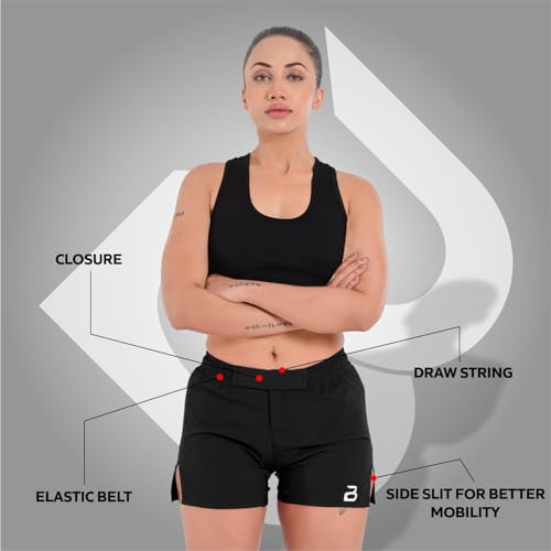 Shorts femininos MMA BJJ, NO GI Grappling, Jiu-Jitsu, Muaythai, MMA, Cross Training Kick Boxing, Sho