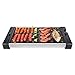 Barbecue Électrique 1800 W Teppanyaki Grill Barbecue sans Fumée avec Grande Surface De Cuisson Facile À Nettoyer Et Plateau D'Égouttement du Thermostat, Plaques Antiadhésives