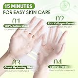 KONEUK 27 Pack Collagen Sheet Face Masks Skincare for Women, Bulk Hydrating Face Mask Set for Dry Skin, Moisturizing Facial Masks for Skin Care, Spa Party Supplies and Bulk Gifts for Women