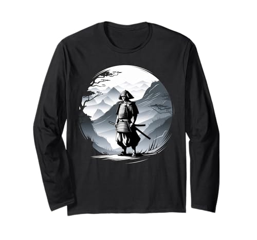 Camiseta Samurái Japonesa Espada De Artes Marciales De Tokio Manga Larga