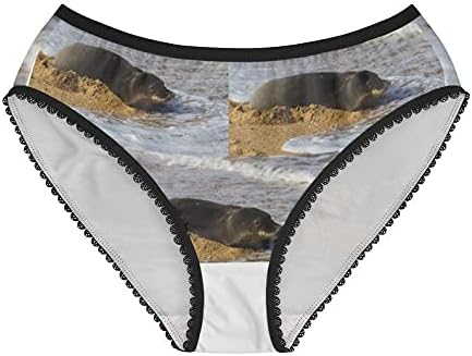 Monk Seal Panties, Monk Seal Underwear, Briefs, Cotton Briefs, Funny Underwear, Panties For Women