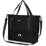 Travel Duffle Bag for Women, Weekender Overnight Bags with Shoe Compartment, Carry On Duffel Bag Spo