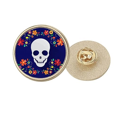 Broche ronde en métal doré fleur cadeau idéal pour fête et anniversaire