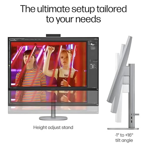 Image of HP. OmniStudio X Copilot+ PC - 31.5 inch 4K UHD All-in-One Desktop - Intel Core Ultra 7 258V up to 4.8 GHz, 32GB DDR5 RAM, 4TB NVMe SSD, Intel Arc Graphics 140V, Wireless Keyboard & Mouse, Windows 11 Pro