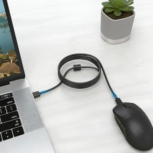Image of Verilux Micro USB Cable for Logitech Gaming Game Mouse, 5.9Ft /1.8M Micro USB Cable Fast Charging for Wireless Game Mouse G403 /G703 /G900 /G903, G-Pro, G-pro X, G560 Speaker, Mechanical Keyboard
