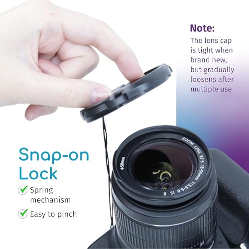 image for CamDesign 67MM Snap-On Front Lens Cap Cover Compatible with Canon, Nik