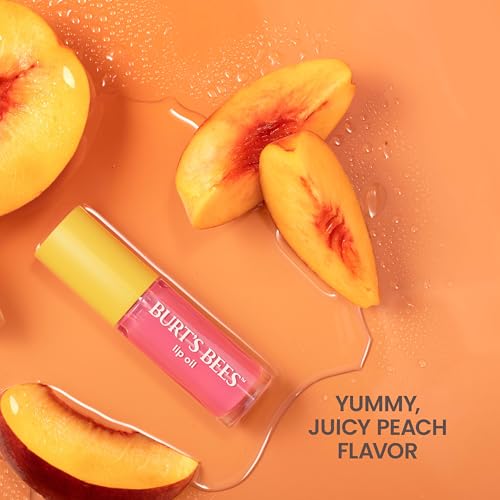 Burt's Bees Lip Oil Pink Sky, Instant Hydration, Nourishes and Softens Lips, Sheer Wash of Color, High Shine Finish, Responsibly Sourced Jojoba Oil, Non Sticky, Wand Applicator, 0.15 Ounce - image 7