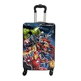 Fast Forward 20 Inches Avengers Luggage-Hard-Sided Tween Spinner Carry-On Travel Trolley Rolling Avengers Suitcase for Kids