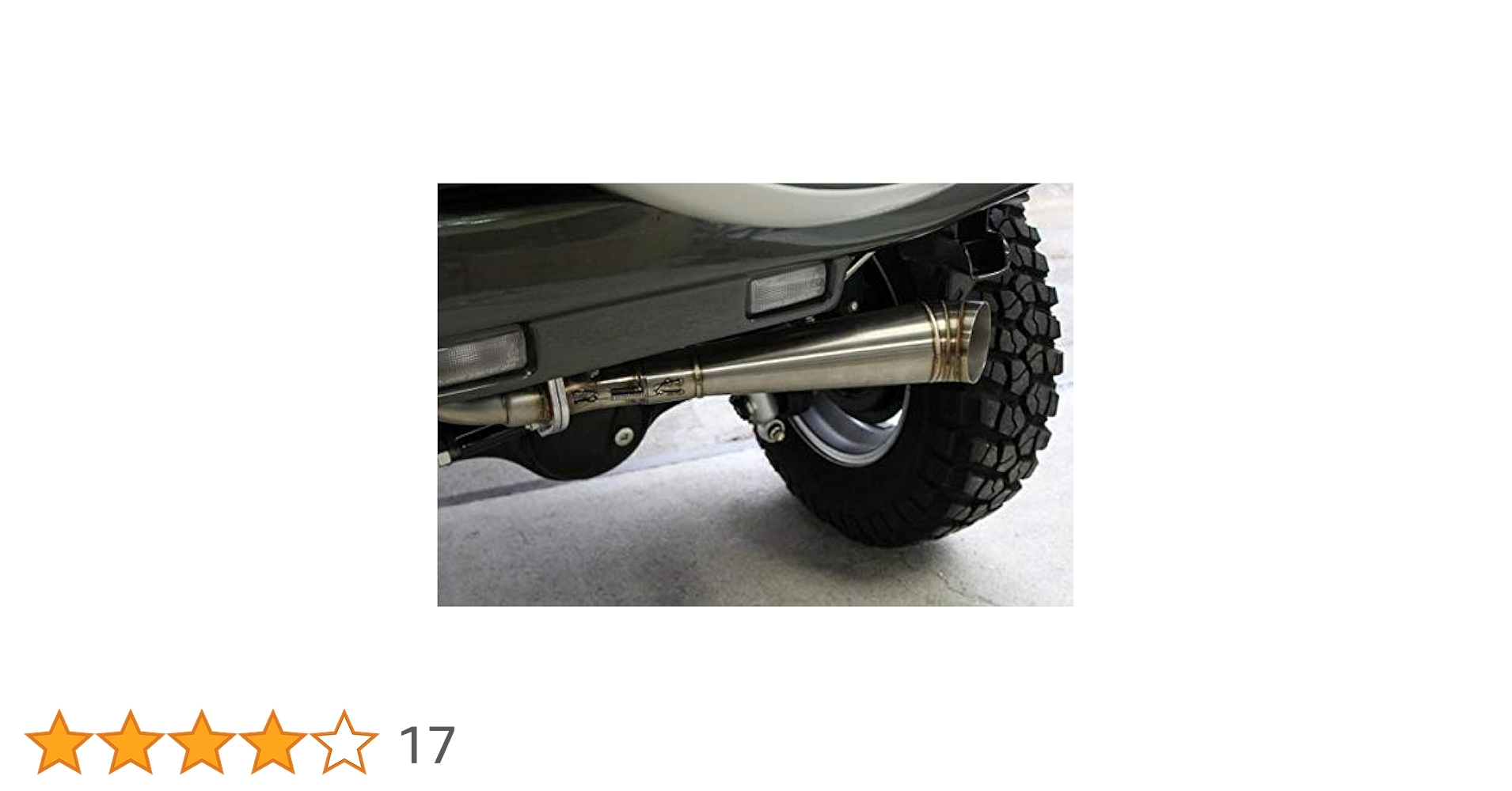 ジムニー JB23 メガホンマフラー ショートバンパー用　右出し ジムニー JB23 マフラー メガホンマフラー ショートバンパー用