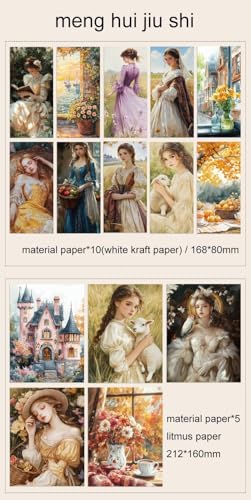 Image of GDNK Scrape Book Kit Scrapbooking Kit Vintage Journal Scrapbook Pack DIY Paper Stickers, Craft Kits Notebook, Collage Album Aesthetic Sticker Journaling Scrapbook Photo Album (Orange Baby)