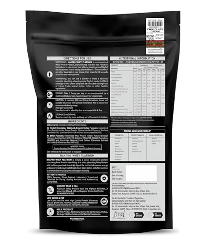 Image of NAKPRO NUTRITION Platinum Whey Protein Isolate | 2kg Chocolate Cream | 28g Protein| Trustified Certified