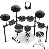 ALLSET 700 Professional Electric Drum Sets with Mude Mesh Drum Pads, 10