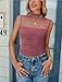 Avidlove Women's Mock Neck Mesh Bodysuit Ruched Tank Body Suits Top Sheer One Piece Going Out Tops Classy Outfits