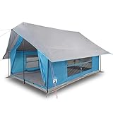 Tienda de campaña Homelen impermeable para 1 persona, color blanco, de poliéster 185T con revestimiento de poliuretano, 213 x 84 x 100 cm, con toldo para aventuras al aire libre
