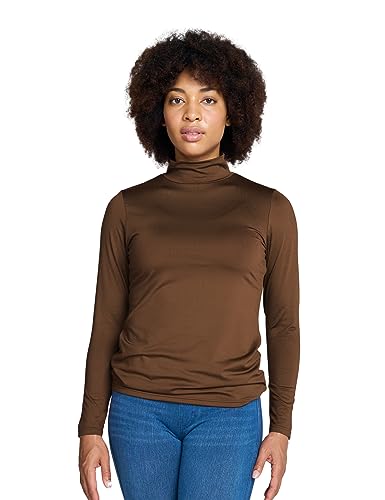 LAPASA-Damen-Stehkragen-Thermounterhemd-Innenfleece-Thermounterwaesche-langaermliges-Thermo-Shirt-Funktionsunterwaesche-Oberteil-L87-WarmL89-WaermerL116-Extra-Warm