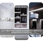COB LED Strip Lights Cool White,24V Dimmable led Light Strip KIT with Remote and app Control,6000K 50FT/15m 8mm Wide Ra>90 Cuttable Flexible Strip Lights for Bedroom,Wardrobe,Cabinet - Image 6