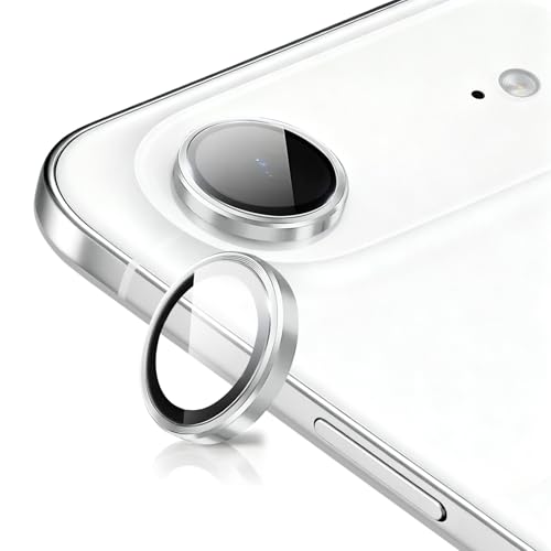 Oelrstfe Pellicola Fotocamera per iPhone 17 Air,Posteriore Obiettivo Protezione Vetro Temperato,HD Trasparente Lente Schermo,Durezza 9H Anti-graffio Ultra Resistente Camera,Argento
