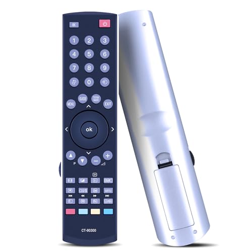 GOUYESHO Télécommande de Rechange CT-90300 pour Toshiba REGZA LCD TV 19AV505D 26AV505 26AV505D 32AV503D 32AV505 32AV505D 32AV515D 32AV555D 32AV563D 37AV504D...