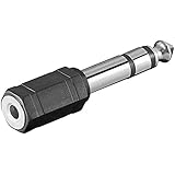 Adaptateur Audio 6.35mm Mâle (3-pin, Stereo) - 3.5 mm Femelle (3-pin, Stereo)