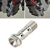 - Doble Perno banjo LIWIN-Moto Accesorios M10 x 1.25 Paso Doble banjo perno roscado for Brembo de freno manguera de la línea del cilindro maestro For Honda CBR For Kawasaki For Yamaha Suzuki GSXR