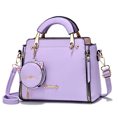 Opiniones de Bolsas para Dama de Moda - los más vendidos. 48 'Xiaoyu- Moda Monederos y Bolsos para Mujer Damas Bolsos Cruzados con Asa Superior Satchel Bolsas de Hombro Totes Pequeños (Morado)