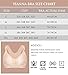 YIANNA Womens Post-Surgery Front Closure Brassiere Sports Bra, YA83288-Beige-M