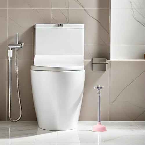 BESTYASH Langer Griff Pömpel mit Gummisaugglocke Kraftvoller Abflussreiniger für Toilette und Bad Ergonomisch Vielseitig Einsetzbar für Küche Haushalt und Restaurant Effektive Rohrreinigung