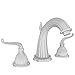 Newport Brass 1090 Alexandria Double Handle Widespread Lavatory Faucet with Meta, Satin Nickel