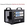GeeekPi DeskPi RackMate T0 Plus, 10 inch 4U Mini Server Cabinet for for Servers, Network, A/V Equipment, 10.23 inch Depth (Black)