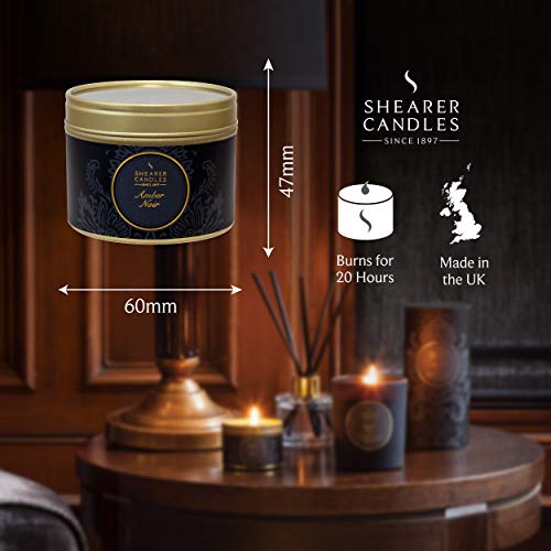 Shearer Candles Amber Noir Small Scented Gold Tin Candle - Black #TOP3