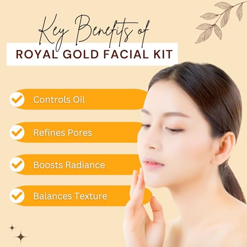 Image of Aroma treasures Royal gold facial kit - For Oily Skin (One time uise kit)