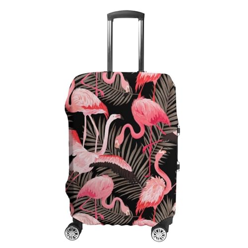 Ropical Flamingo Red Luggage Covers Stretchable Anti Scratch Luggage Cover Suitcase Covers Stretchy Travel Case Cover for Suitcase Decorated Accessories XL
