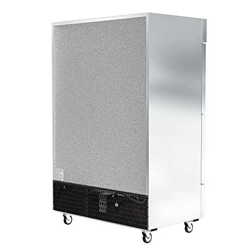 Image of KoolMore RIR-2D-SSHD Commercial Stainless-Steel Reach-in Refrigerator with Half Door Access for Restaurant, Cafe, and Cold Food Storage, Large 47 Cu. Ft. Capacity, Heavy Duty Kitchen Use, 4, Silver