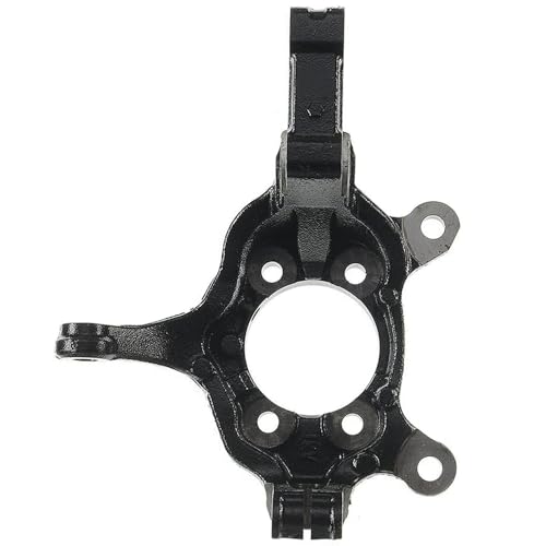 Image of Detroit Axle - Front Left Steering Knuckle for Nissan Sentra Juke Leaf NV200 Chevrolet City Express Driver Side Steering Knuckle Assembly 2015 2016 2017 Replacement