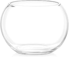 Vaso de Vidro Redondo Tipo Aquário 2,5L – Terrário Decorativo para Plantas, Suculentas e Arranjos