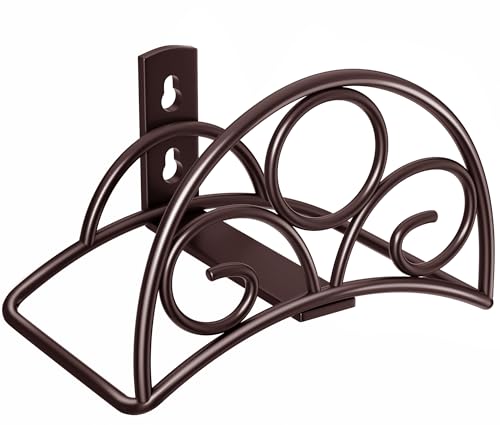 Support mural en métal pour tuyau d'arrosage - Bronze antique