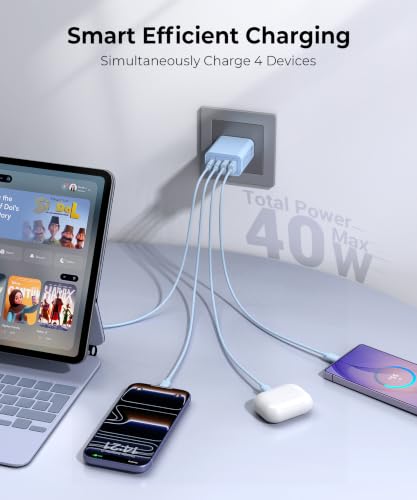 Image of [2-Pack] USB C Wall Charger, 40W Type C Charger Fast Charging Blocks