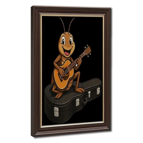 Poster cricket guitare poe tique toile deco chambre