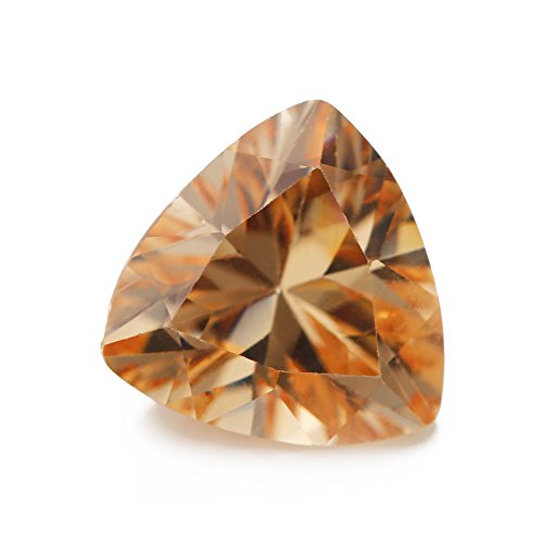 Zircone cubique 5A champagne la pierre précieuse synthétique d'exception