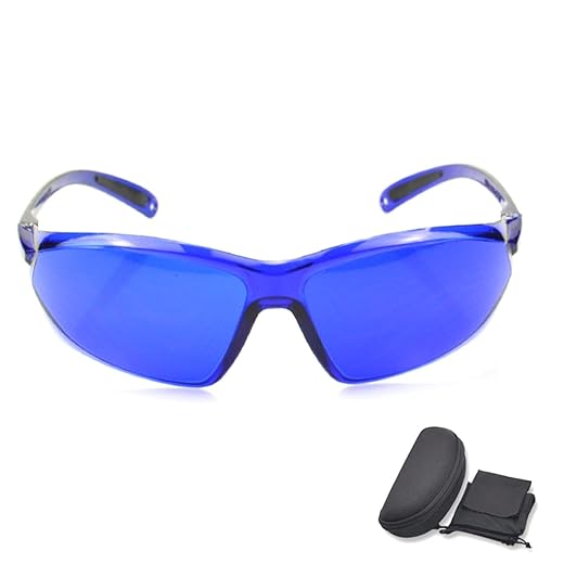 Golf Ball Finder Glasses Come with Zipper Protective Case and Cleaning Cloth