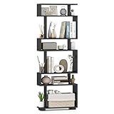 Giantex 6-Tier Geometric Bookcase, 64