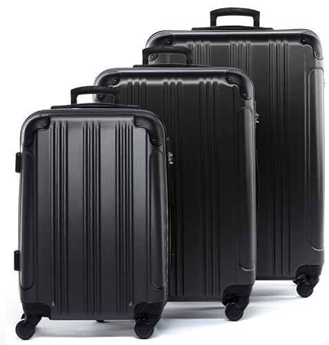 FERGÉ set di 3 valigie viaggio QUÉBEC - bagaglio rigido dure leggera 3 pezzi valigetta 4 ruote...