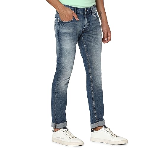Image of Spykar Men's Rover Regular Fit Mid Rise Casual Jeans