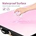 ASTONFOG 70 * 32 Inch Lash Bed Cover, PU Leather Massage Table Bed Cover, Waterproof Wax Table Cover Non-Sticky Sugaring and Waxing Pad for Grafting Eyelash Beds Massage Tables, SPA, Beauty (Pink)