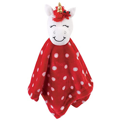 Image of Hudson Baby Unisex Baby Animal Face Security Blanket, Mrs Claus, One Size